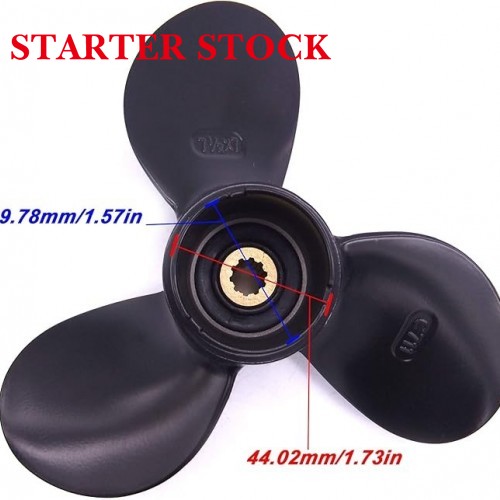 Boat Motor 58111-98651-019 Aluminum Alloy Propeller 7 1/2x7 7.5x7 for Suzuki DF4 DT5 DT6 Outboard Enginepicture2