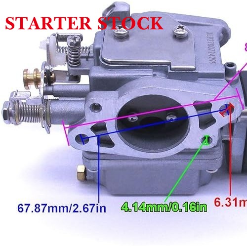 SouthMarine Boat Engine 3G2-03100-1 3G2-03100-2 3G2-03100-3 3G2031001M Carburetor Assy and 3G2-02414-1 3G2024141Mpicture2