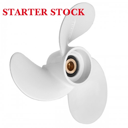 Outboard Propeller for 2.5-3HP 6L5-45943-00-EL Aluminium Alloy White 9 Spline Tooth Boat Propellerpicture4