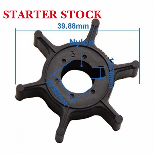 6E0-44352-00 Marine Water Pump Impeller Boat Engine Impeller 6 Blade for 4/5HP 2/4-Strokepicture3