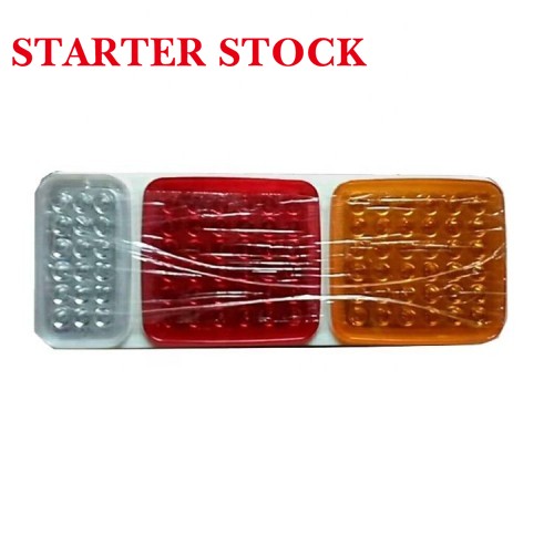 New Universal Semi Trailer Body Parts with Round Combination LED Rear Light Tail in Red Yellow White Colorspicture3