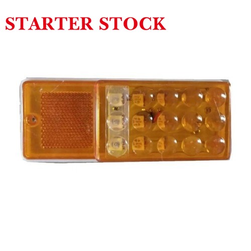 New Universal Semi Trailer Body Parts with Round Combination LED Rear Light Tail in Red Yellow White Colorspicture5