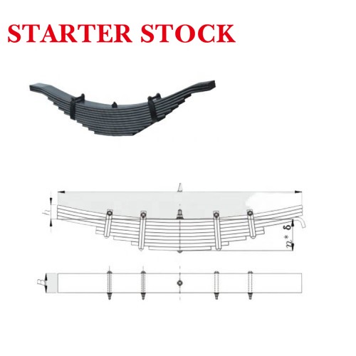 28t Different Types of New Semi Trailer Leaf Springs for Auto Trailer Suspension Spare Partspicture3