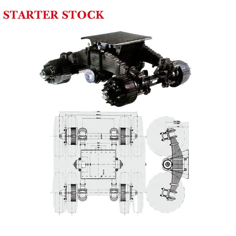 Suspensión con airbag de 16 toneladas para camiones semirremolcables, en perfecto estado. Suspensión rígida para remolques; pieza de repuesto para chasis de automóviles de Alemania