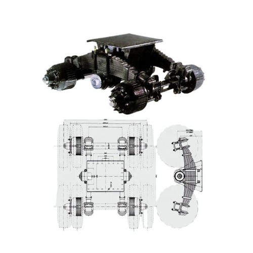 Suspensión con airbag de 16 toneladas para camiones semirremolcables, en perfecto estado. Suspensión rígida para remolques; pieza de repuesto para chasis de automóviles de Alemania