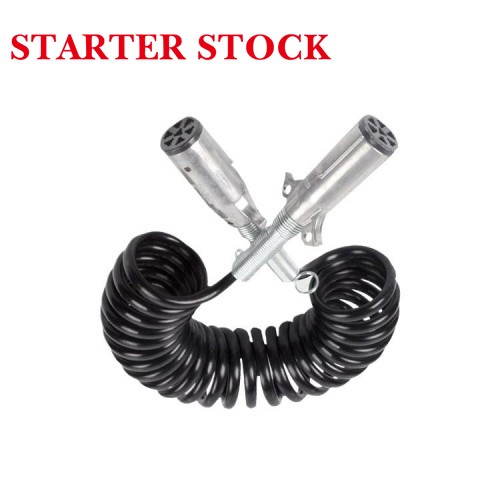 Heavy Duty Semi Trailer Connector Cable Spring TPU Travel Power Cable Parts New Condition for Auto & Trailerpicture2