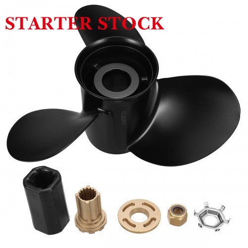 48-77344A45 Outboard Boat Propeller 13 1/4 x17 Pitch Replacement for Mercury 60 75 90 100 115 hp, 15 Spline Tooth, RH, 13.25 x 17Ppicture2