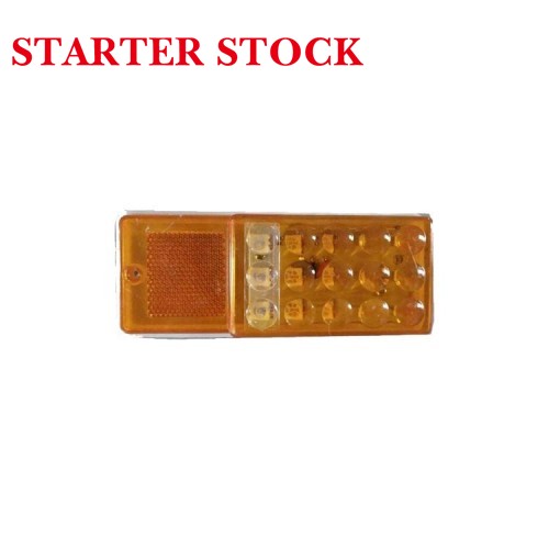 New 24V Red Waterproof Rear Tail Lights Trailer Truck Warning Parts with Condition Condition Newpicture2