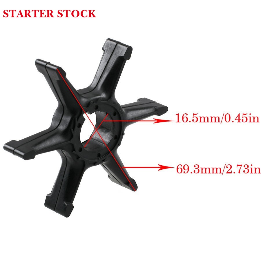 Impeller 689-44352-02-00 689-44352-02 03 47-81604M 47-84797M 47-89890 for Yamaha 25HP 30HP