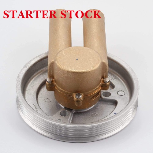 Sea Impeller Water Pump 21214599 Serpentine Belt Pulley Compatible V6 V8 Penta 4.3 5.0 5.7 Engines for Marine Usepicture3