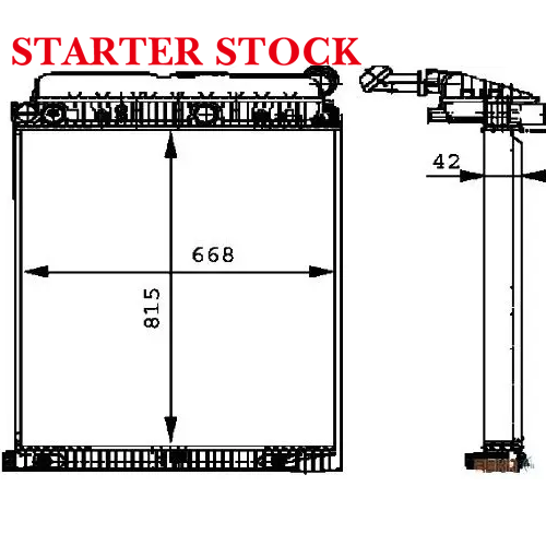 Essential New Water Radiator 9405000403 9405000203 9405000303 for Mercedes for Benz Atego Truck Vital for Engine Cooling Systempicture4