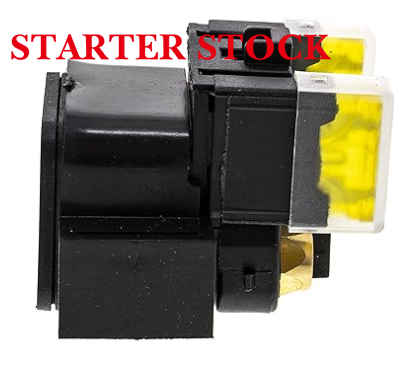 12V Universal Square Starter Relay for Yamaha YBR 125 Factor/ED (2000-2016), Model 5HH/18D, 125cc SOHC Single Cylinder, OE 4JG-81940-12