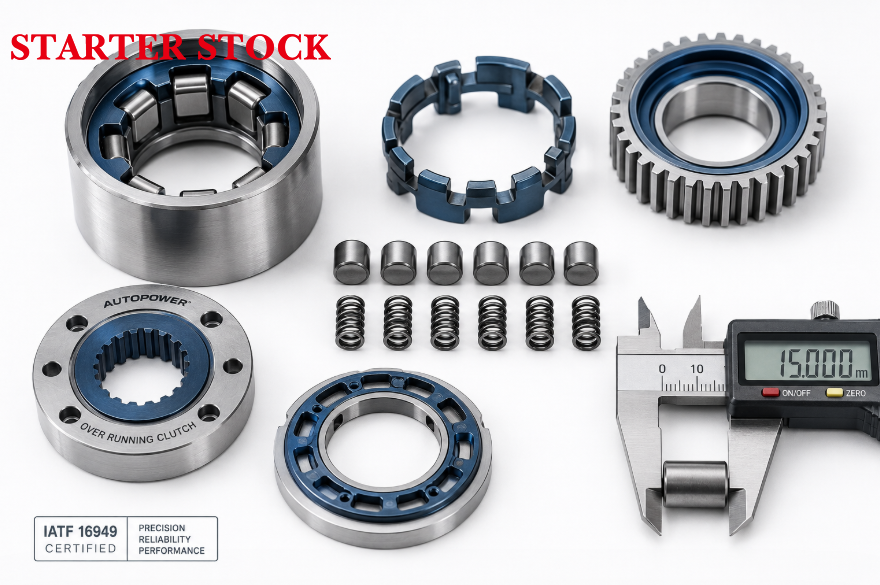 Detailed technical view of motorcycle overrunning clutch compo<i></i>nents for IATF 16949 certified B2B sourcing. Detailed technical view of motorcycle overrunning clutch compo<i></i>nents for IATF 16949 certified B2B sourcing.