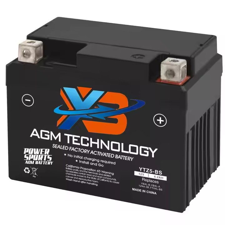 XXB ATV Battery Silicone YTX4L-BS for E-Ton AXL, TXL, NXL, RXL 50 and 90cc 1999-2003picture1