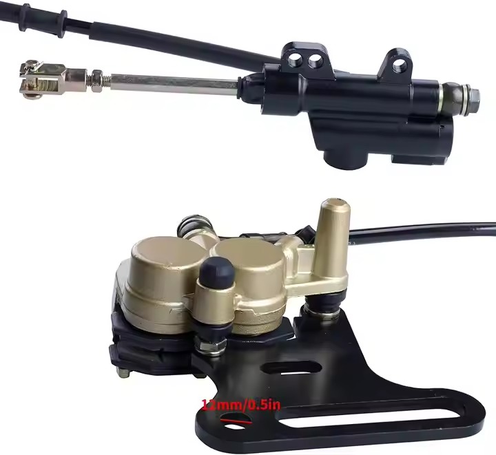 12mm Rear Disc Hydraulic Brake Master Cylinder Caliper Compatible with 70cc 90cc 110cc 125cc 140cc 1picture1