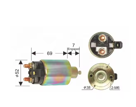 High Quality Full Copper Solenoid Valve Switch Flameout Starter-Factory Supplied by Manufacturer 12V