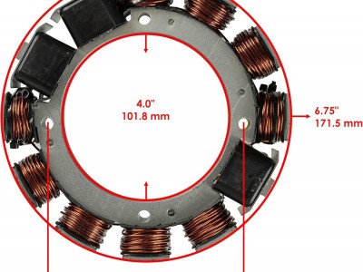 Stator for Evinrude Johnson Outboard 250HP 6Cyl 1999 2000 2001 0584643 0763779 35AMPpicture4