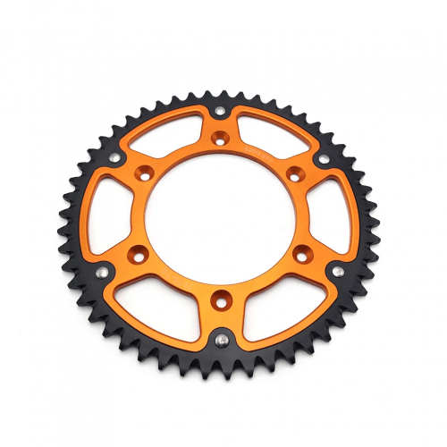 Motorcycle Dirt Bike EXC EXCF SX SXF Steel Aluminum Alloy Dual Rear Sprocket 520 51T 52T for KTM HUSQVARNA GASGASpicture2