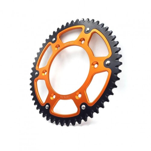 Motorcycle Dirt Bike EXC EXCF SX SXF Steel Aluminum Alloy Dual Rear Sprocket 520 51T 52T for KTM HUSQVARNA GASGASpicture4