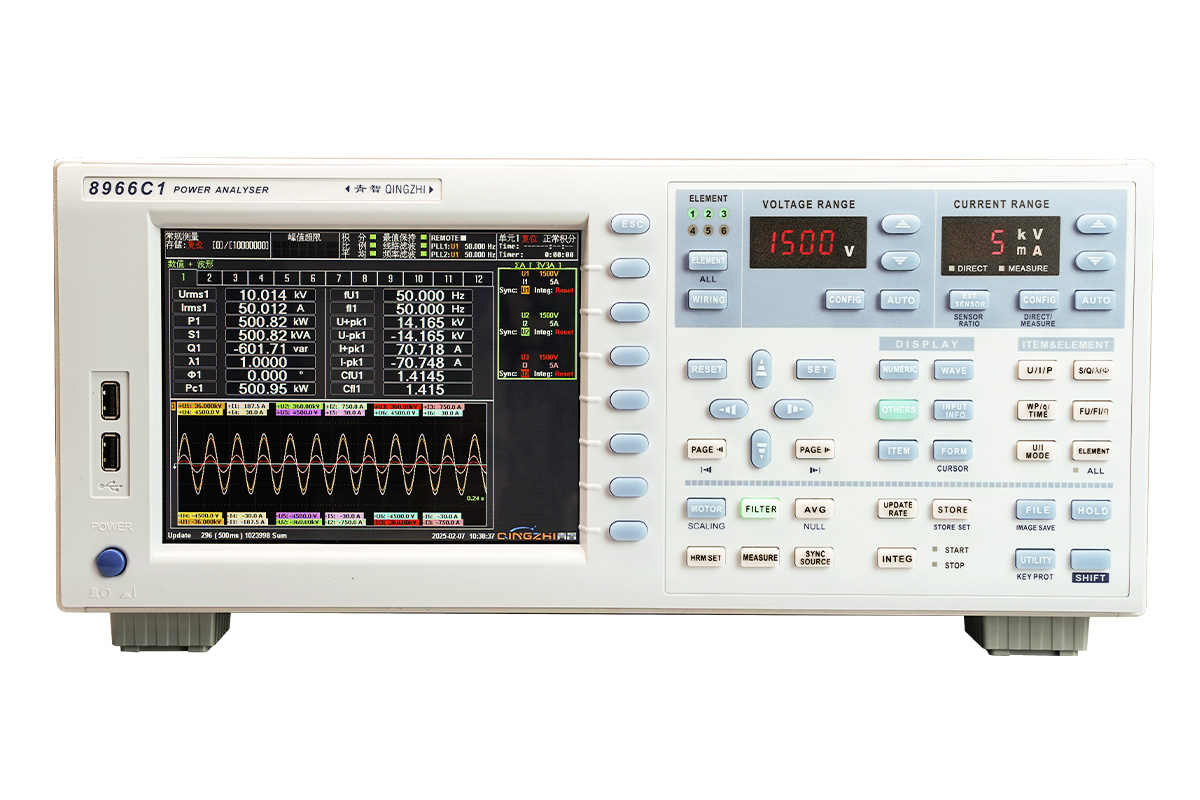 8966C1 Multi-Channel Power Analyzer 0.5Hz-2MHz