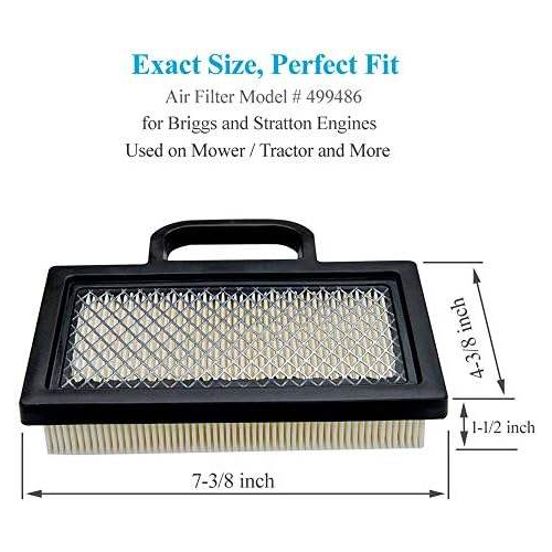 499486S 698754 Air Filter Compatible with 499486 Lawn Mower 18-26 HP Intek V-Twins Engine Air cleanerpicture2