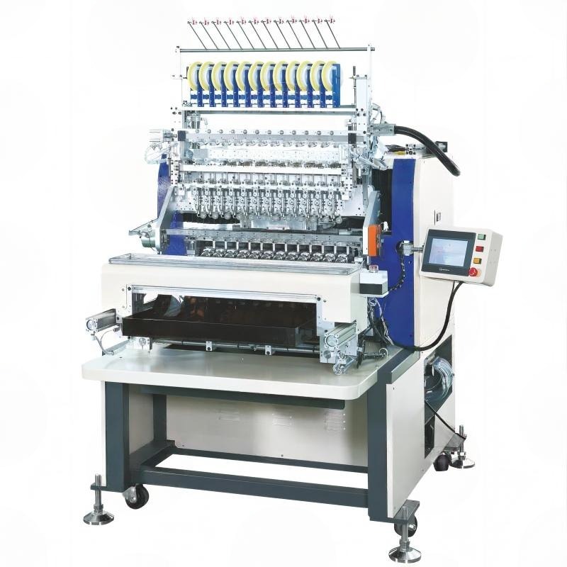 Twelve-axis automatic winding machine