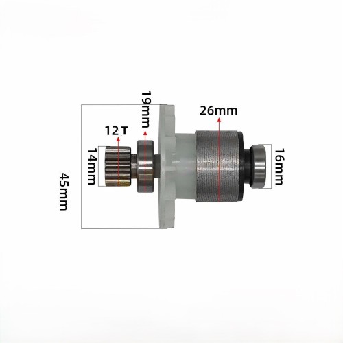 Electric Weeder 21V Brushless Mower Motor 12 Teeth Lithium Ion Lawn Mower Hedge Rotor