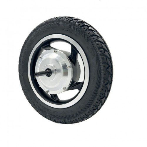12 inch dual shaft silver cap encoder motor mobility scooter toothed DC brushless high torque electric vehiclepicture2