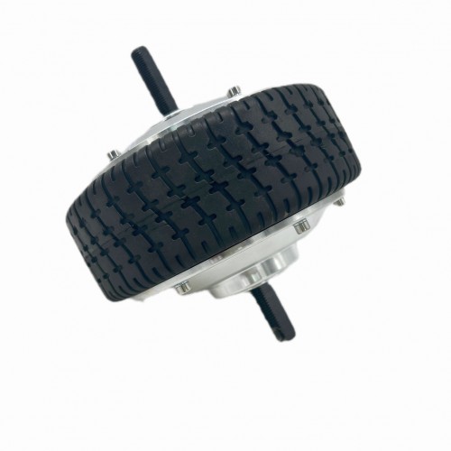 6-inch dual-axle silver cover hub motor 24V/48V/60V DC scooter electric car motorpicture2