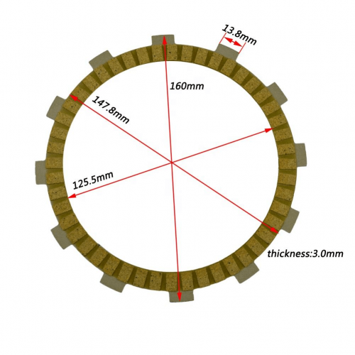 Clutch Friction Plate for KTM 690 SM SMR 690SM SMC SM-LE Limited Edition Enduro Dakepicture3