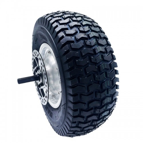 Golf cart 13 inch high power silver cover single shaft disc brake motor go kart bumper car electricpicture3