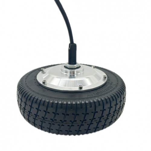 Chassis robot motor 8 inch encoder 12V/24V/36V brushless DC silver cover wheel motorpicture5