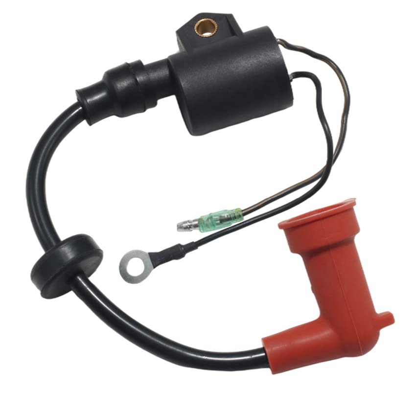 Ignition Coil 61N-85570-00 61N-85570-10 Ignition Coil for Yamaha 1994-2012 20HP 20, 1994-2016 25HP 25, 1998-2012 30HP