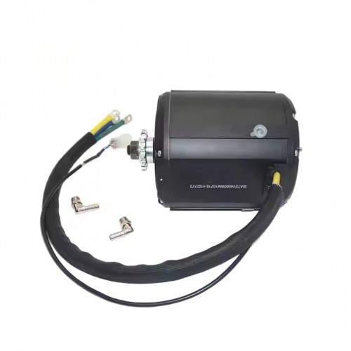QS138 90H 7500W 72V 100KPH IPM PMSM New Liquid Cooled 100kph Impeller Motorpicture2