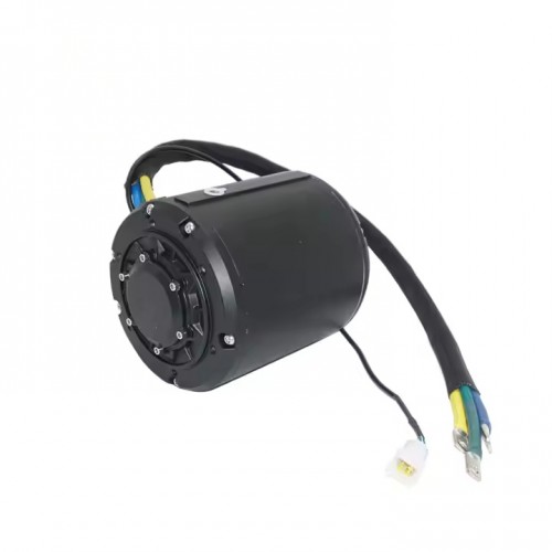 QS138 90H 7500W 72V 100KPH IPM PMSM New Liquid Cooled 100kph Impeller Motorpicture4