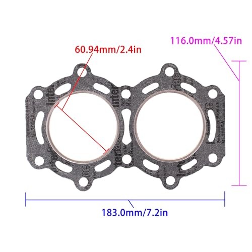 11141-93950-00 Gasket, Cylinder for Suzuki DT15 DT9.9 9.9HP 15HP 2-Stroke 2-Cyl Outboard Sierra 18-380picture5