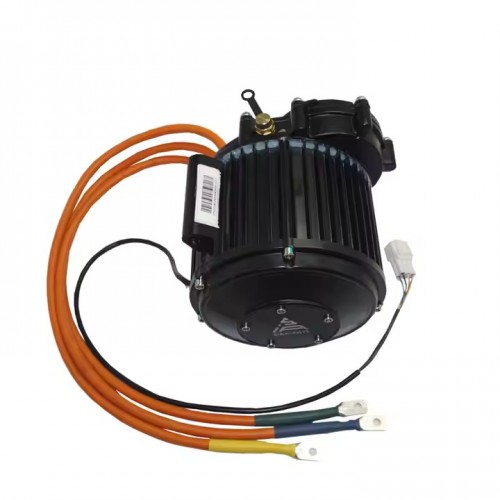 QS138 55H 2500W High Speed High Power PMSM Motor and Gearbox for Motorcyclespicture3