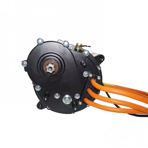 QS138 55H 2500W High Speed High Power PMSM Motor and Gearbox for Motorcyclespicture4