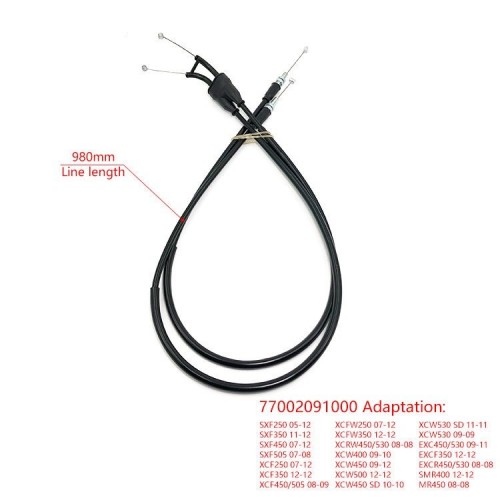 Motorcycle Throttle Cable TH21 for KTM SXF250 05-12 SXF450 07-12 XCF250 07-12picture5