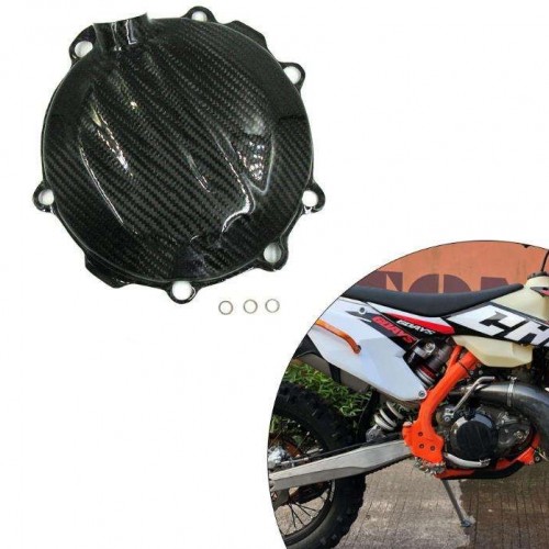 Motorcycle Carbon Fiber Clutch Cover Guard CC03 for KTM EXC/XCW250/300 17-20 XC/SX250/300 17-20picture4
