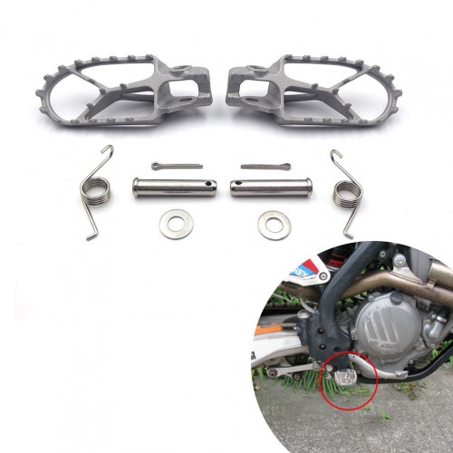 Motorcycle Stainless Steel Foot Pegs Pedal FE TC TE TX FX SX SXF XC XCW XCF EXC EXCF for KTM HUSQVARNApicture3
