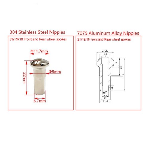 Motorcycle Dirt Bike Spoke Nipple Kit FE TE FC TX SX SXF XC XCF XCW EXC EXCF for KTM HUSQVARNApicture3