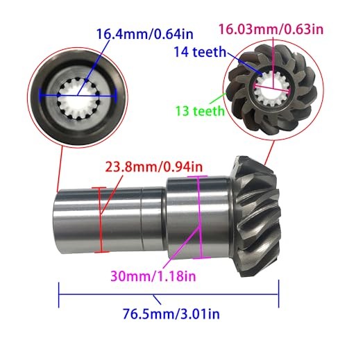 6F5-45551-00 Pinion & 6F5-45560-00/01 Forward & 6F5-45571-00/01 Reverse Gear Set for Yamaha 40HP C40 E40picture5