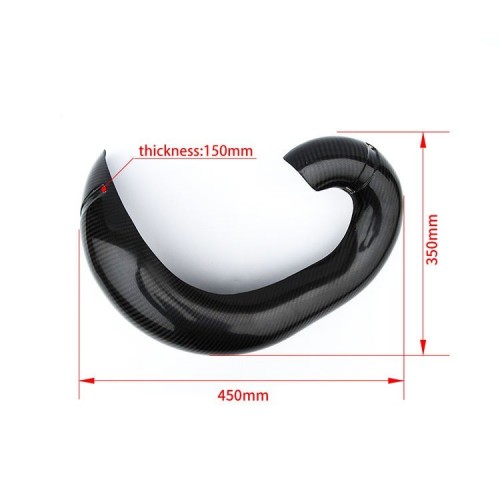 Motorcycle Two Stroke Dirt Bike Carbon Fiber Exhaust Guard Protection for KTM SX XC XCW HUSQVARNA TC TE TX 250 300picture3