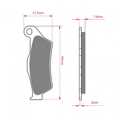 Copper Sintered Front Brake Pads for KTM EXC EXCF SX SXF XC XCF XCW HUSQVARNA FC FE FX TC TE TXpicture4