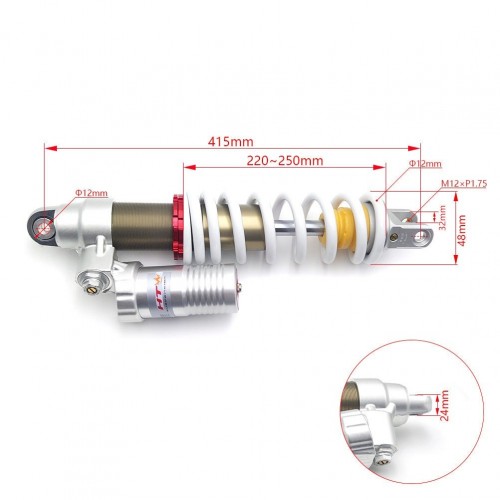 Motocross Enduro Motorcycle Dirt Bike EXC EXCF XCW XCFW PDS Adjustable Rear Shock Absorber for KTM 125 150 250 300 450picture6