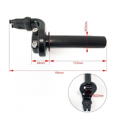 Motorcycle Dirt Bike Throttle Twist Grip for KTM EXC EXCF XC XCF XCW SX SXF HUSQVARNA FC FE TC TE 59402010000 78102010100picture2