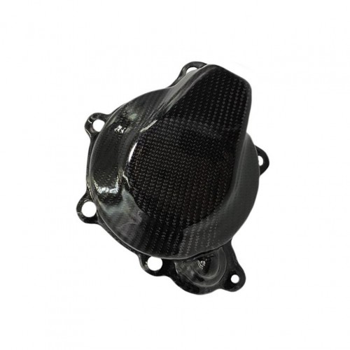 Motorcycle Engine Carbon Fiber TE150 TX125 Generator Ignition Cover Guard for HUSQVARNA TE TX 125 150 2018-2019picture3