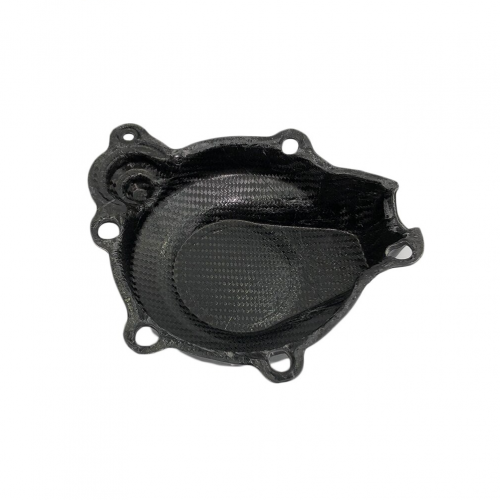 Motorcycle Engine Carbon Fiber TE150 TX125 Generator Ignition Cover Guard for HUSQVARNA TE TX 125 150 2018-2019picture4