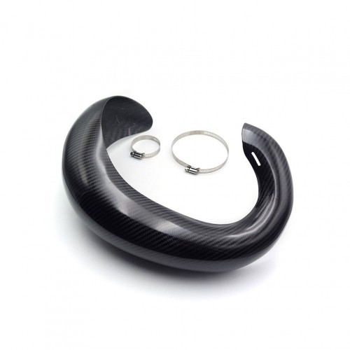 Off-road Motorcycle 2 Stroke Carbon Fiber Exhaust Cover Guard Protection for KTM HUSQVARNA GASGAS 250 300picture4